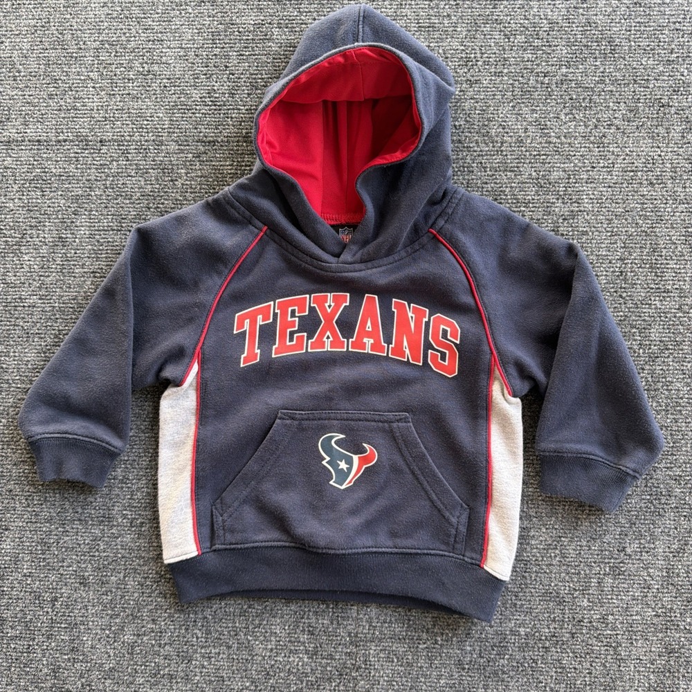 Houston Texans NFL Toddler 2T Hooded Pullover Sweatshirt Football Texas Preloved